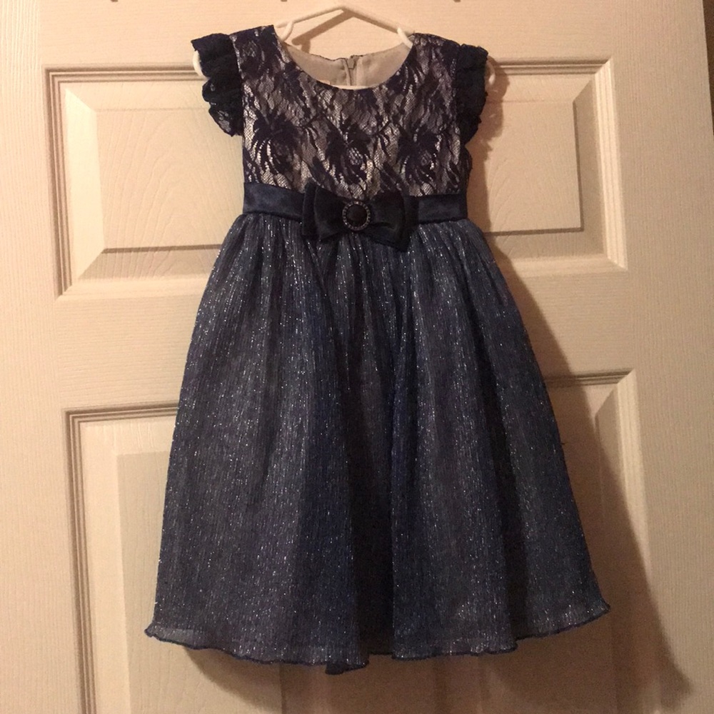 Blue/ Silver Children’s Christmas Dress